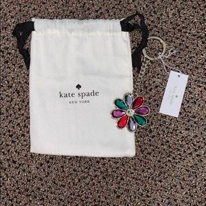 Kate Spade Flower Key Fob with Duster Bag